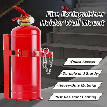 𝙐𝙥𝙜𝙧𝙖𝙙𝙚 10 LB Heavy Duty Fire Extinguisher Bracket 2 Pcs, Fire Extinguisher Mount St12 Steel, Fit 10 Lb Dry/5 Lb Co2 Extinguisher for School Vehicle Boat Truck Replace amerex 809