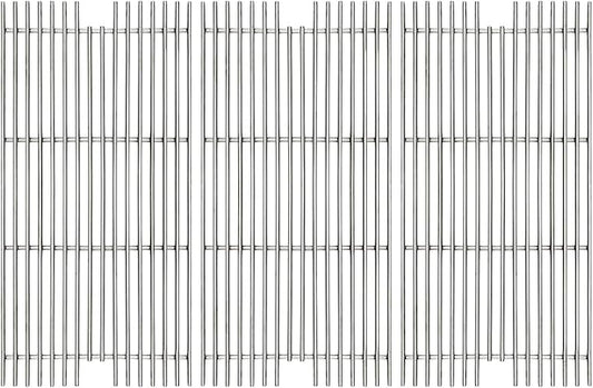 Hongso 304 Stainless Steel Grid Grates 54911 Replacement for VGBQ 30" T Series, VGBQ 41" T Series, VGBQ 53" T Series, VGBQ300T, VGBQ0302T, VGBQ3002RT, VGBQ4103RT Gas Grill, 23 1/4" x 11 1/2", 3 Pack