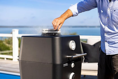 Everdure K1 Kamado Smoker Grill – Grill, Slow Smoke, Roast, Bake, or Make Pizza – Premium Outdoor Charcoal Grill with Large Cooking Surface, Create Flavorful, Smoky, Tender Results, Cover Included