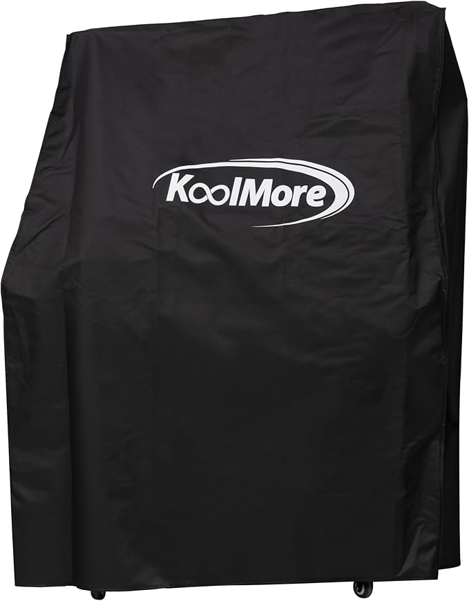 KoolMore 50 in. Charcoal Grill BBQ, Santa Maria Argentine Outdoor Grill with Interchangeable V Grates, Heavy Duty Barbecue Grilling Grill, Black