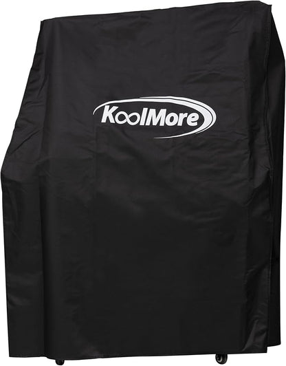 KoolMore 50 in. Charcoal Grill BBQ, Santa Maria Argentine Outdoor Grill with Interchangeable V Grates, Heavy Duty Barbecue Grilling Grill, Black