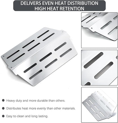 7620 7621 Flavorizer Bars 65505 Heat Deflectors 62752 Grill Burner Replacement Parts for Weber Genesis Grill Parts 300 Series with Front Control E-310 E-320 E-330 S-310 S320 S-330 EP-310 EP-320 EP-330