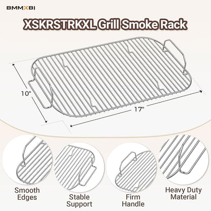 Griddle Pan with Grill Roast Stand for Ninja Woodfire OG800 OG900 Series, XSKGRIDLXL Flat Top Griddle Plate and Grill Smoke Rack for Ninja Woodfire Pro Connect XL OG850 OG951 OG901 Replacement Parts
