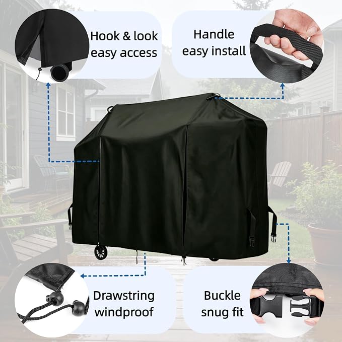 Propane Gas Grill Griddle Combo Cover for Sophia William for Royal Goumet | 67x23x45,Waterproof Dustproof Oxford Fabric,for Sophia William for Royal Gourmet ZH3002N for Brand Man Grill Combo
