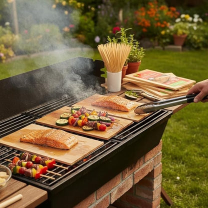 Wider 12 PK, Cedar Planks for Grilling Salmon, Better Smoking, Add Smoky Flavor to Salmon, Veggies, Restaurant Quantity