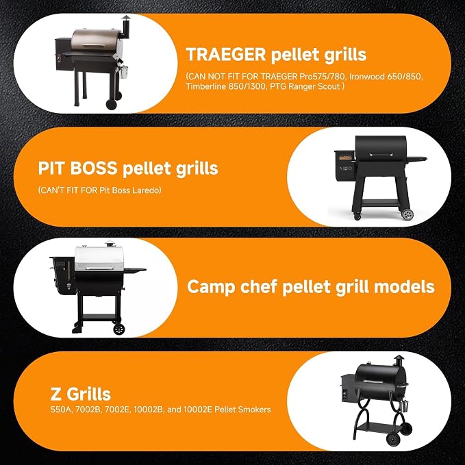 Auger Motor,Grill Induction Fan Kit, Fire Burn Pot and Hot Rod Ignitor,Traeger Parts Replacement Traeger Grill Parts for Pit Boss Grill Parts and Auger Motor Traeger Grill for BBQ Traeger Fan Kit