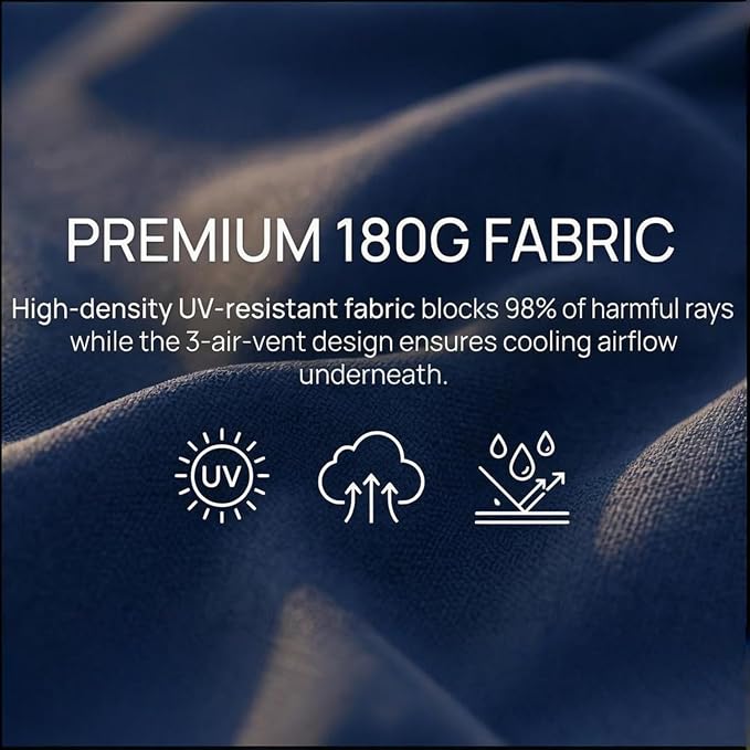 15ft Patio Umbrella Replacement Canopy for 12 Ribs, Large Outdoor Umbrella Top Cover Only,Double-Sided Fabric for Market Umbrellas, Sombrillas de Patio Repuesto (Frame NOT Included),Blue