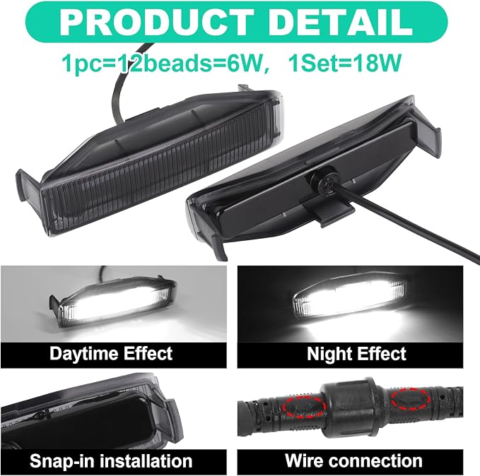 Front Grille Led Light For 2022 2023 2024 Ford Maverick XLT Raptor Style Grill Lights,Maverick Accessories (Only Fit XLT-White)