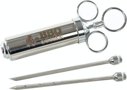 BBQ Butler Meat Injector - Turkey Injector - Flavor Injector - Marinade Meat Injector - Stainless Steel Marinade Injector - Meat Injector Syringe - Barbecue Tools