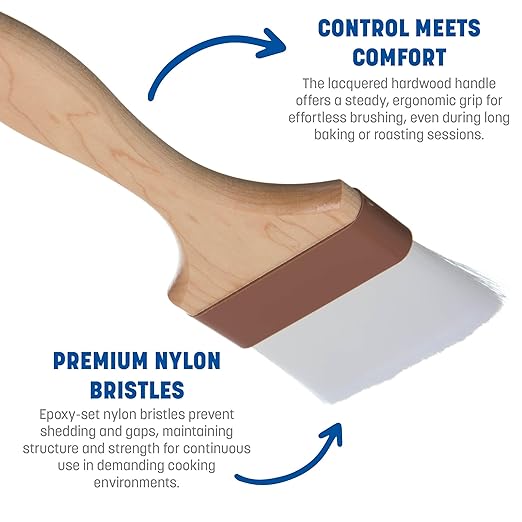 SPARTA 4039800 Nylon Wide Brush, Flat With Nylon Bristles, 3 Inches, Tan