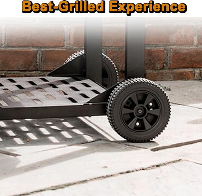G437-0037-W1 463347519 Grill Wheels Replacement Parts for Charbroil Wheels 7 Inch 463331221 463371116 463436215 463343015 Char Broil 463377319 463211513 463344015 463343819 Gas2coal Grill Parts
