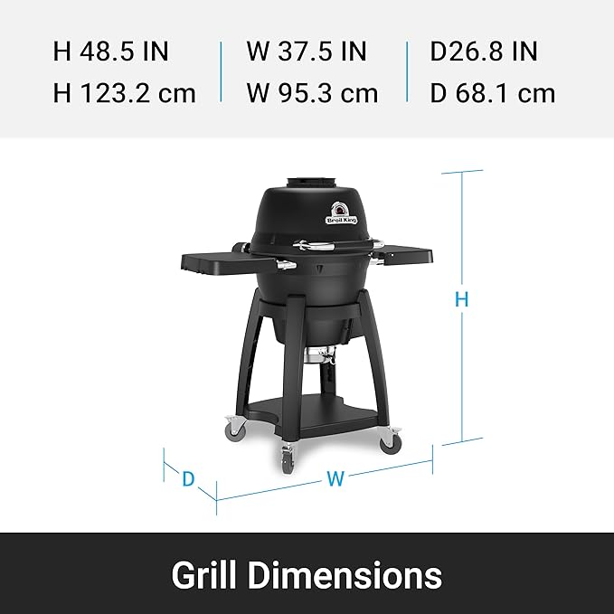 Broil King 420150 Keg Kamado Charcoal Grill in Black