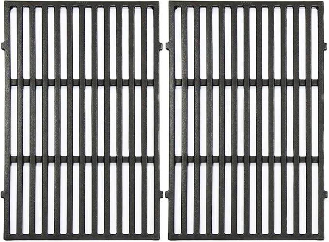Hongso 17.5" Crill Grates for Weber Spirit e310, Weber Spirit 300 and Spirit II 300, Spirit E & S 310 315 320 330, Spirit 700, Genesis Gold & Silver B/C 1000-5000 Gas Grill, Cast Iron, Parts 7638 7639