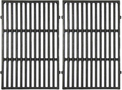 Hongso 17.5" Crill Grates for Weber Spirit e310, Weber Spirit 300 and Spirit II 300, Spirit E & S 310 315 320 330, Spirit 700, Genesis Gold & Silver B/C 1000-5000 Gas Grill, Cast Iron, Parts 7638 7639