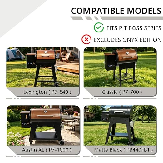 Upgraded WiFi and Bluetooth PID Trapezoid Control Board with Smart APP Control for Pit Boss Wood Pellet Grill Lexington 540/Classic 700/Austin XL 1000/440FB1 Matte Black Models