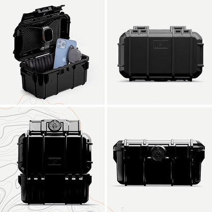 Evergreen 58 Waterproof Dry Box Protective Case - Travel Safe/Mil Spec/USA Made - for Cameras, Lenses, Phones, Pistols, First Aid, Boating, Water Sports, Tacklebox, Ammo Can, Deck Boxes
