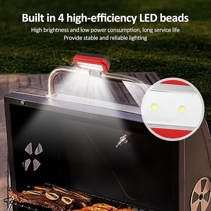 Barbecue Grill Light, BBQ Light with 10 LEDs, 3 Brightness, LED Grill Lights for Outdoor Grill, BBQ Gift for Men Women Him Her