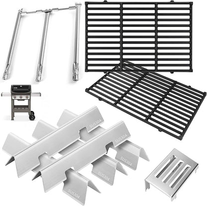 Spirit 2 Grill Parts for Weber GS4 Spirit II 300 SER Replacement for Weber Grill Accessories 3400302 7636 67046 Flavorizer Bars, 67060 Heat Deflector, 7638 7856 7860 Grates, 67025 69787 Burner Tubes