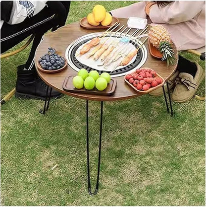 Camping Grill Outdoor Barbecue Stove Household Portable Folding Barbecue Table Surrounded by A Stove Barbecue Charcoal Grill