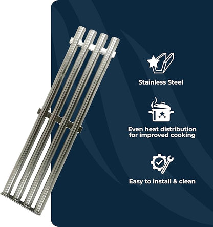 DCS Stainless Steel BGA Grill Grate for DCS Grills - Stainless Steel Grate Replacement Part 212341P for BGA Series Gas Grills, 4 Slats for Even Heat Distribution