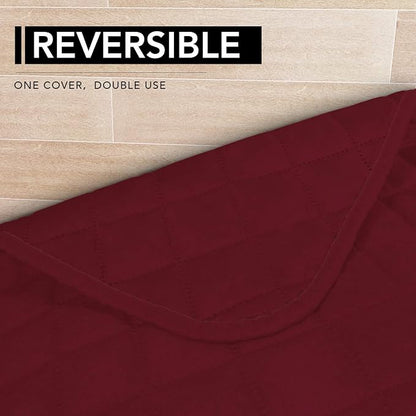 Easy-Going Sectional Couch Covers for Dogs L Shape Sofa Cover Reversible Sofa Slipcover Chaise Lounge Cover Furniture Protector Cover for Pets Dog Cat (42 x 52 inches, Christmas Red/Christmas Red) | Christmas Red, Soft Sofa Slipcover For Dogs, Fits Lef...