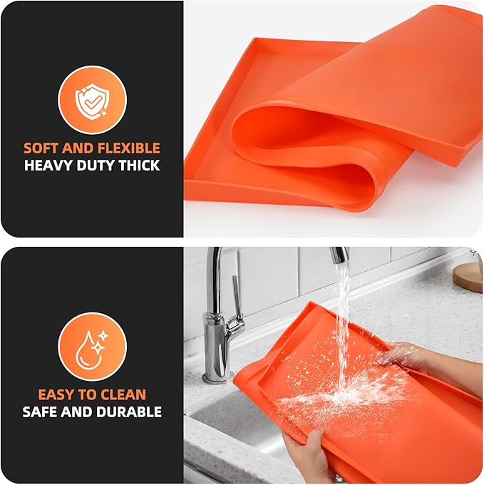 36" Silicone Griddle Mat for Blackstone, Heavy Duty Food Grade Silicone Griddle Cover, BBQ Shield Against Rust, Grease & Dirt, All-Season Protection