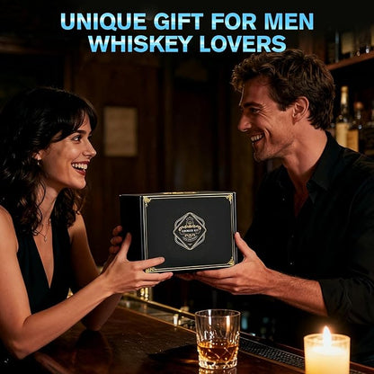 Electric Whiskey Smoker Kit - Rechargeable Cocktail Smoker with Built-in Lighter & Drink Smoker Kit 6 Wood Chips | Old Fashioned Smoker Kit Ideal Gift for Men, Dad, Husband