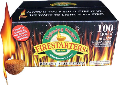 Lightning Nuggets Firestarter for Charcoal Fuel