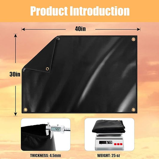 30 x 40in Grill Thermal Insulated Blanket for Winter Cooking,Smoker Insulation Blanket Heat Shield Carbon Felt Welding Blanket to Save Heat for Stove, Fireplace, Welders, Plumbers