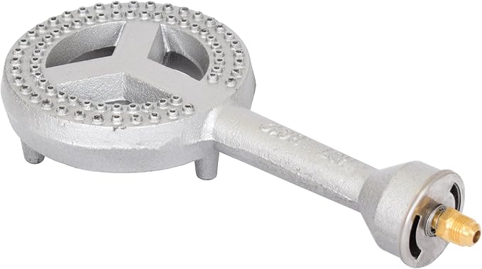 COOKAMP SH12 Cast Iron Propane Burner Head with Brass Fitting Orifice (SH12 - DIY Burner)