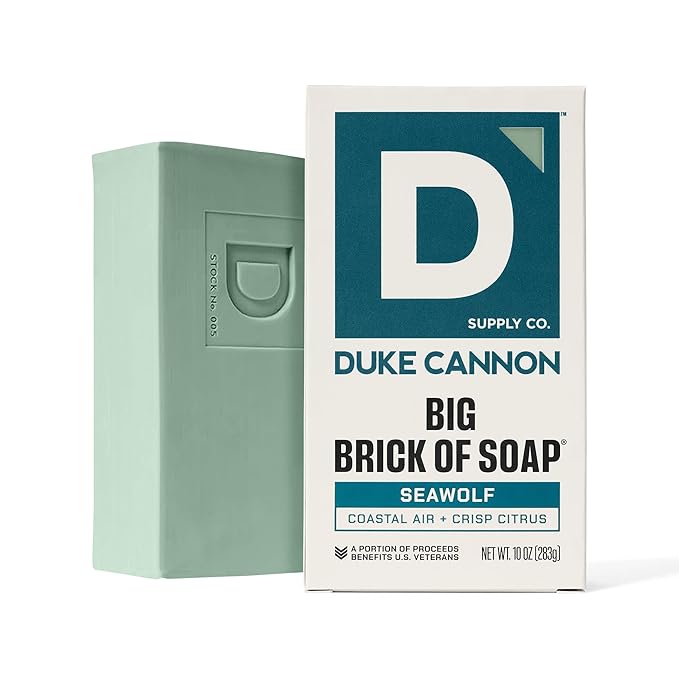 Duke Cannon Big Brick of Soap Variety Pack – Palomino, Seawolf & Sawtooth, Large 10 oz Triple Milled Men’s Bar Soap Set, Long-Lasting Body Soap Bundle