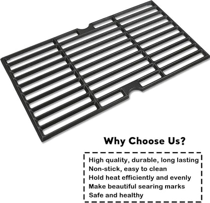 Uniflasy Cast Iron Cooking Grates for Dyna glo DGF493BNP DGF493PNP, Grill Grid Replacement Parts for Kenmore 146.23678310 146.16132110 146.16153110 146.20164510 146.23679310 146.23681310 146.23766310