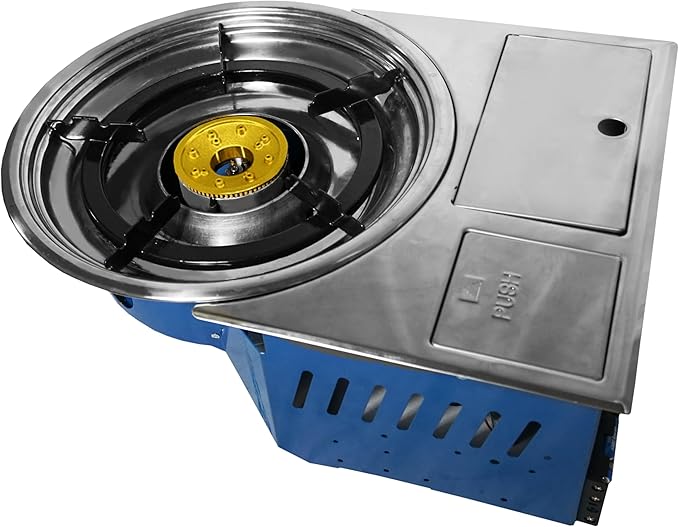 BBQ Table Stove Insert – Compatible with Foldable Outdoor Korean BBQ Tables (2. Gas)