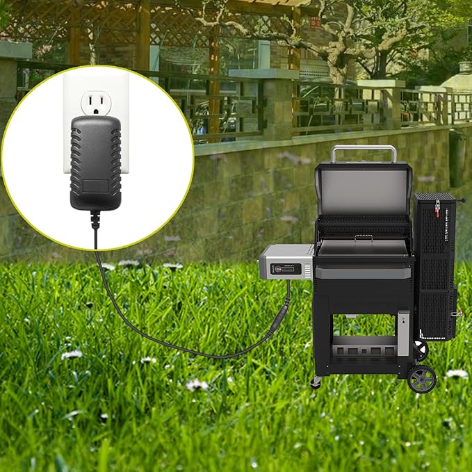 Power Adapter Replacement Part 9004190216 Compatible with Masterbuilt Gravity Series 560/800/1050 XL Digital Charcoal Grill and Smoker Combo, with 19ft Power Cord Charger