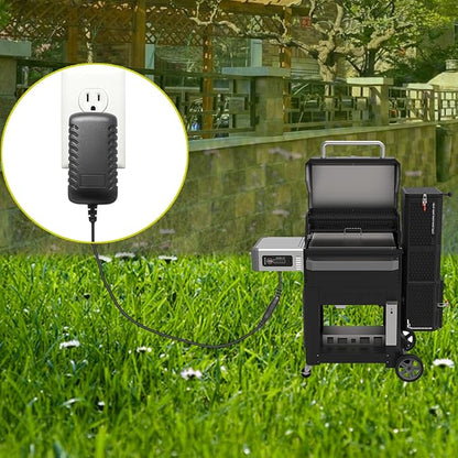 Power Adapter Replacement Part 9004190216 Compatible with Masterbuilt Gravity Series 560/800/1050 XL Digital Charcoal Grill and Smoker Combo, with 19ft Power Cord Charger
