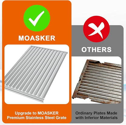Grill Grates for Solaire AGBQ 30/36/42/56/56T Stainless Steel Grill Replacement Parts for IRBQ 30/42 Grills Replacement Grates for SOL-6004R, 12.8 x 18.9 Inch