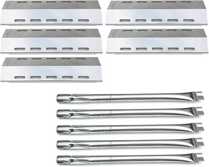 Parts Kit DG257 Replacement for Ducane 5 Burner 30500701/30500097 Gas Grill Repair Kit Stainless Steel Burners & Heat Plates