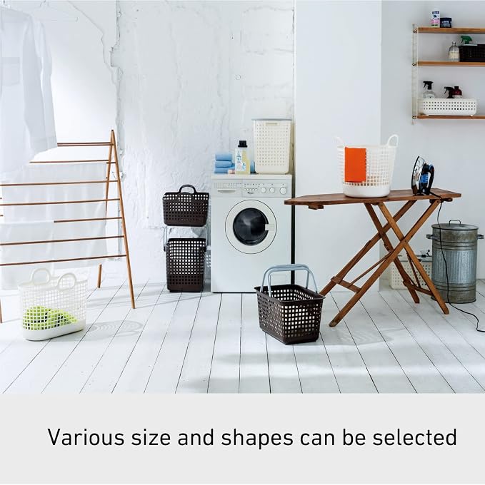 Like-it │SCB-5 │Daily use inside or outside. Movable handles make it easy to carry around. | Portable large basket for kitchen, laundry and kids room. | 18.7 x 12.2 x 15.47" | Mint blue | 10.57 gal