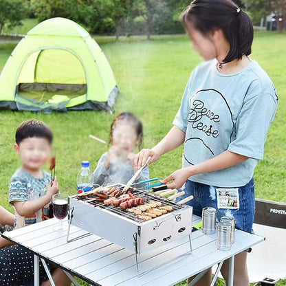 IRYZE Portable Charcoal Grill BBQ Grill Barbecue Home Charcoal Grill Small Outdoor Camping Charcoal Grill Tool Indoor Home BBQ Stove BBQ Grill for Outdoor