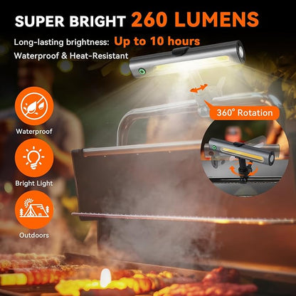 AuntyFey Grill Lights for Outdoor Grill Designed for Blackstone Weber Griddle, Magnetic BBQ Grill Light for Blackstone Griddle Accessories, Magnetic Grill Lights Fathers Day Gift for Men Women Dad Mom