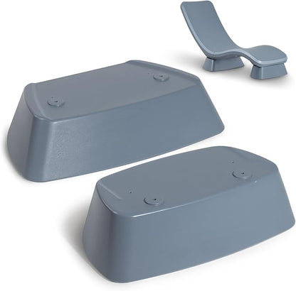 Coast Modern in Pool Lounge Chair - Waterproof & Weighted Chaise Lounger - Outdoor Pool Furniture for Patio or in Baja Shelf - Stone Blue
