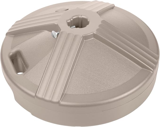 US Weight Durable 50 Pound Fillable Umbrella Base Designed to be Used with a Patio Table