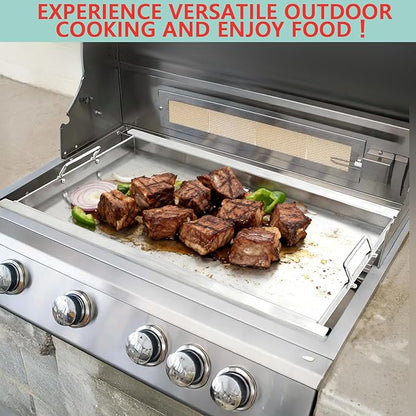 Full Size Griddle Insert for Blaze Grill 4/5 Burner Gas Grill Accessories,Flat Top Griddle Plate Replacement for BLZ-4LTE BLZ-5 Summerset Sizzler 32" & 40", RCS RJC32A, 29''L x 17.9''W Stainless Steel