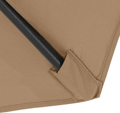 MASTERCANOPY Patio Umbrella 7.5 ft Replacement Canopy for 6 Ribs-Lemon green Canopy Only