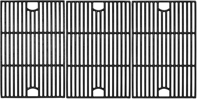 17inch Grill Grates for Nexgrill 6 Burner 720-0896 720-0896B 720-0896E 720-0898 720-0896X 720-0896C 720-0896CP 720-0898A , Cast Iron Cooking Grids for Homedepot Nexgrill 6-Burner Deluxe 720-0896,3Pack