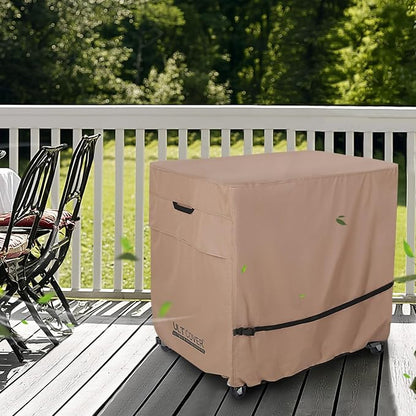 ULTCOVER Waterproof 80 Quart Patio Cooler Cart Rolling Ice Chest Cover 36L x 20W x 34H inch