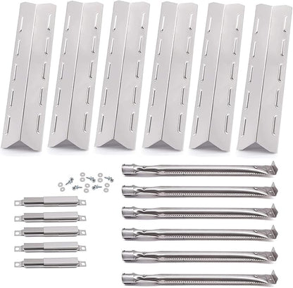 Hiorucet Grill Replacement Parts for Kenmore 6 Burner 146.23681310 146.47223610 146.23766310 Gas Grill Models. Stainless Steel Grill Burner Tubes, Heat Plates, Carryover Tubes Replacement Kit.