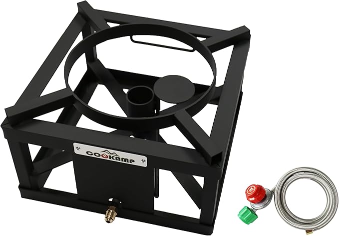 COOKAMP Propane Burner for Outdoor Cooking (Single Burner-Jet Burner)