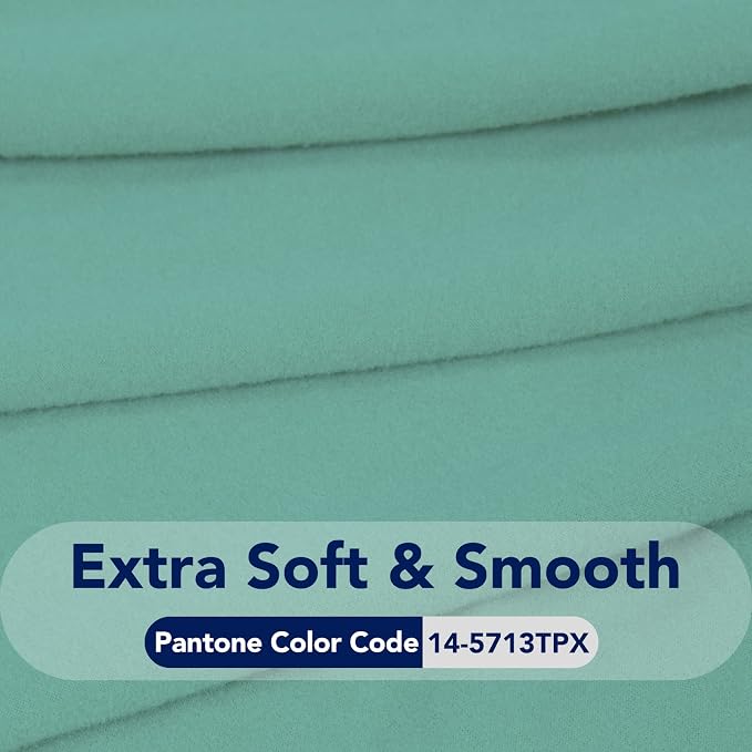 PureFit Stretc Recliner Chair Covers Fleece Soft Couch Covers for Sofa | Cyan 4-Pieces Recliner Slipcover Pocket Couch Protector, Fleece Sofa Cover Washable with Non Slip Elastic Bottom