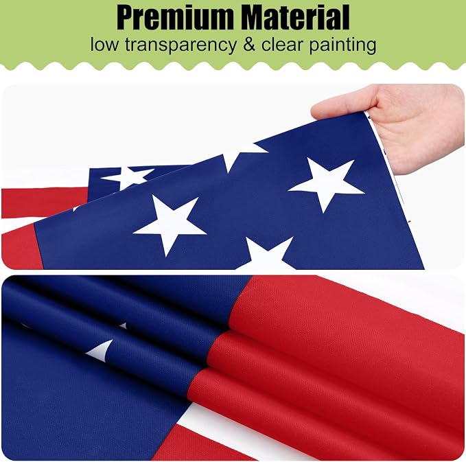 Smiry Disposable Table Cloth 3 Pack, 54 x 108 Inch Waterproof Plastic Tablecloth, Decorative Rectangle Table Covers for Party, Birthday, Picnic, American Flag